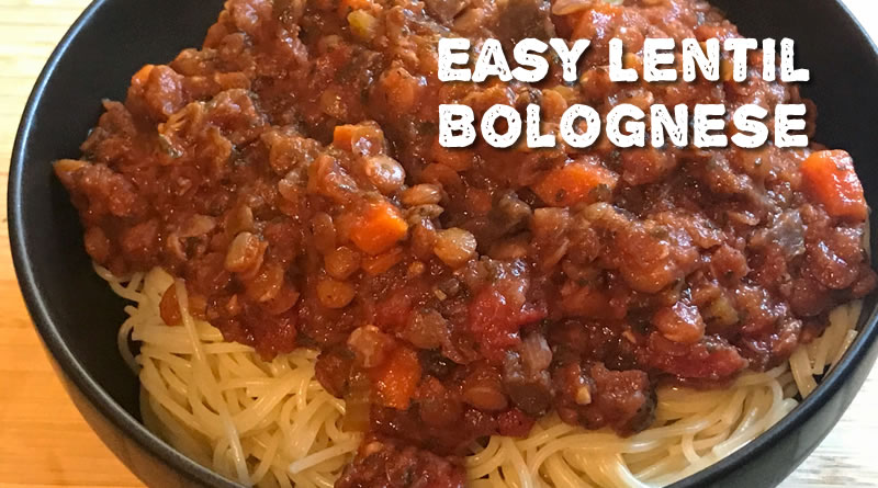 Easy Lentil Bolognese
